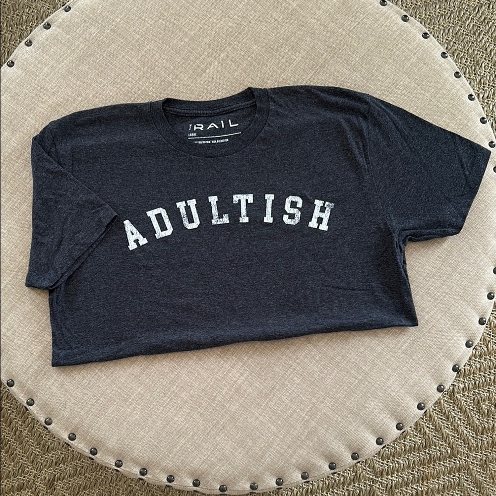 The Rail Black Short Sleeve Tee Adultish